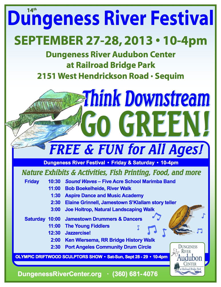 The 14th Annual Dungeness River Festival& Driftwood Art Show